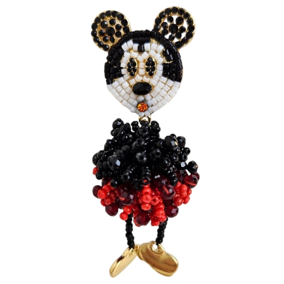 Disney Parks Baublebar 3D Mickey Mouse Dangle Earrings - Picture 1 of 4